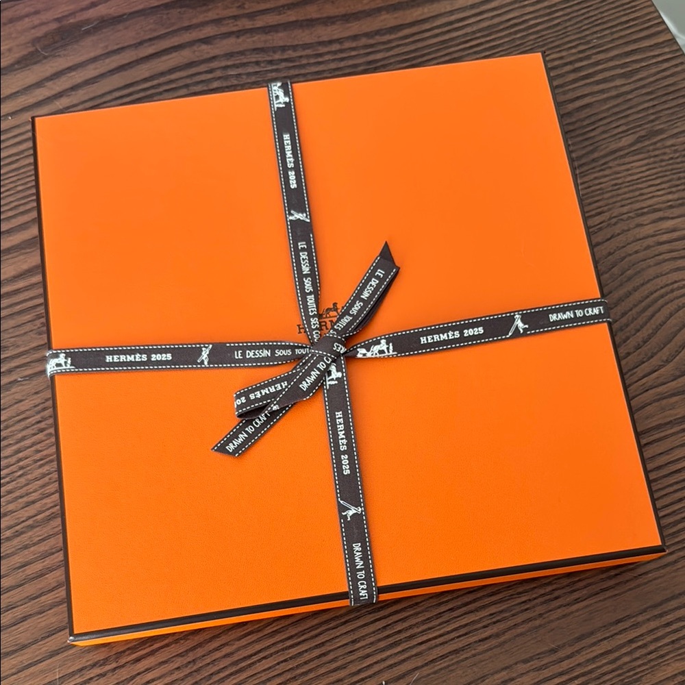 Authentic Hermes gift box scarf box